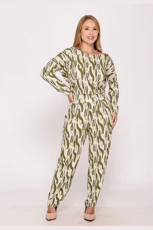 BBonnie Macacão M/L Decote Canoa Maitê Estampa Estampado