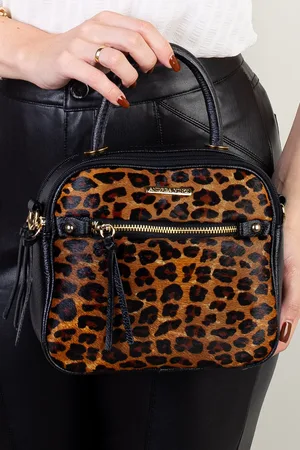 Andrea Vinci Bolsa Baú Pequena De Couro Estampado Transversal Catarina