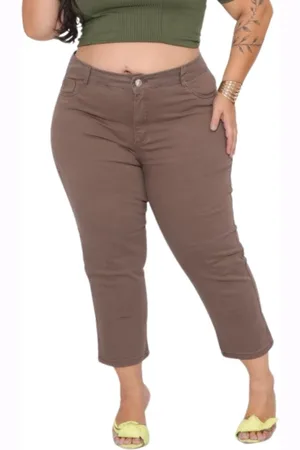 Alleppo Jeans Calça Capri Sarja Feminina