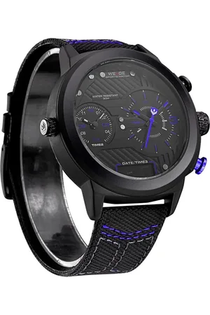 WEIDE Relógio Masculino AnaDigi WH6405B Preto e Azul