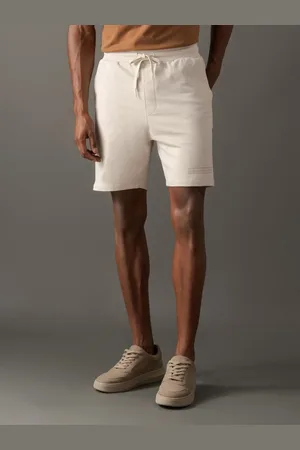 Calvin Klein Bermuda Masculina Moletom Box - Areia