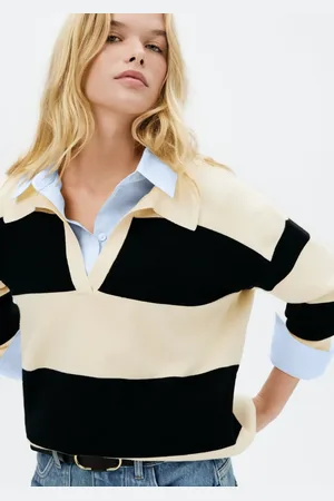 Hering Blusa Polo Feminina Oversized Listrada