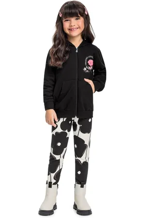 Bee Loop Infantil - Conjunto Jaqueta e Calça Legging Molecotton para Meninas