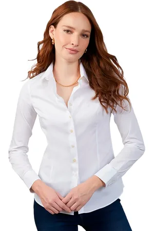 Dudalina Camisa Polo Tricoline Slim Ou24 Feminino