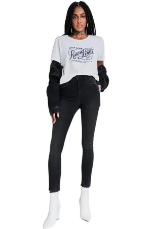Reversa Calça Black Jeans Super Skinny July Preto