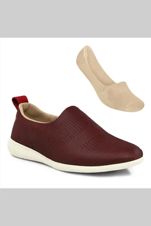 USAFLEX Tênis Feminino Slip-On Conforto AF0607 + Meia Selene Sapatilha Invisível 7760.001