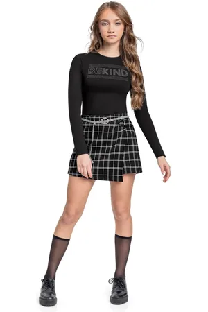 Gloss Infantil - Blusa Manga Longa Juvenil com Strass