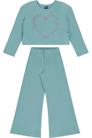 Bee Loop Infantil - Conjunto com Blusa Cropped e Calça