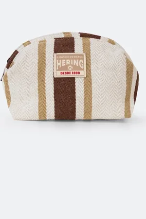 Hering Necessaire Feminina em Tecido Rústico e Fio Tinto