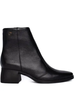 PEGADA Bota Feminina Burnished Cano Curto Couro