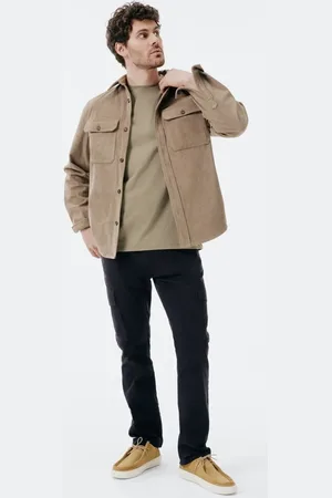 Hering Calça Masculina Slim Cargo em Sarja