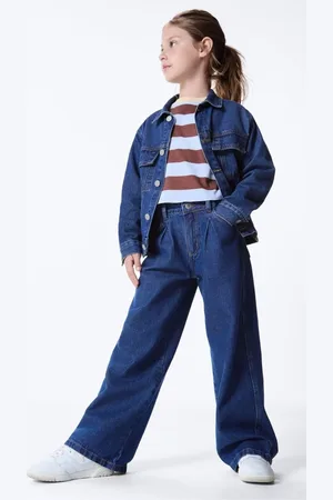 Hering Calça Menina Wide Leg Com Bolsos