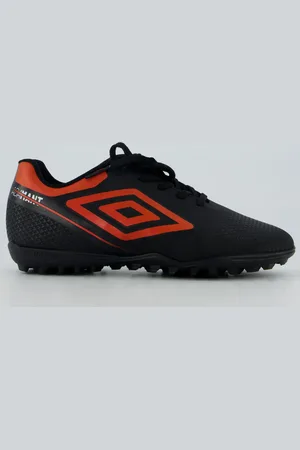 Umbro Chuteira Adamant Top Speed Society Juvenil Preta e Vermelha