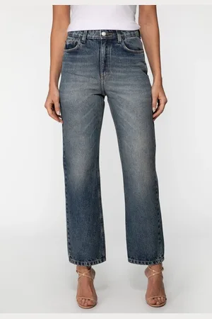 Guess Calça Jeans Straight Leg Estonada