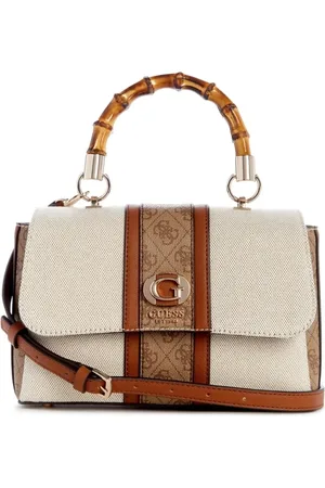 Guess Bolsa Kerima Bamboo Top Handle Flap