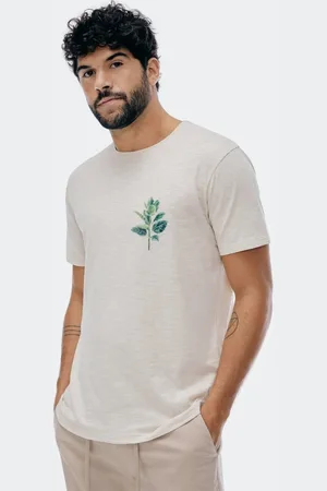Hering Camiseta Masculina Em Malha Flamê Com Estampa