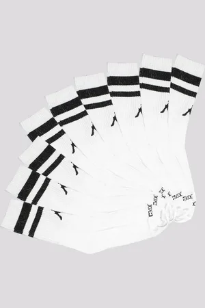 Kappa Kit Meia 9 Pares Sport Cano Alto Branca