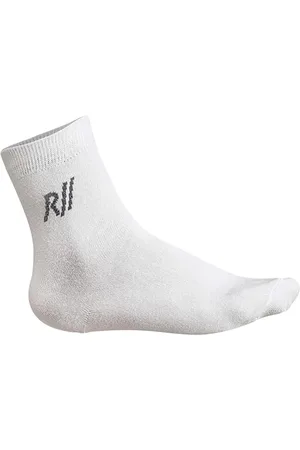 RAFARILLO Meia Casual Masculina Meio Cano Branca