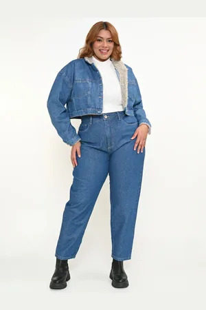 Razon Jaqueta Feminina Plus Cropped Com Pelo