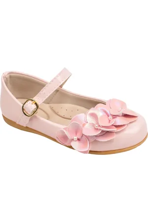 B2A kids Infantil - Sapatilha Festa Menina Confortável Arranjo de Flor Casual Holografica 2031