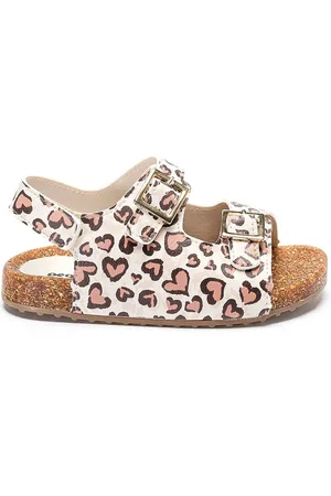 Pequito Infantil - Sandália Feminina Casual Estampada Zebra/Corações