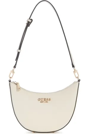 Guess Bolsa Fedana Mini Top Zip Shoulder Bag Off White