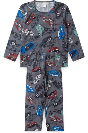 Molekada Pijama Longo Menino Blusa e Calça Super Carros