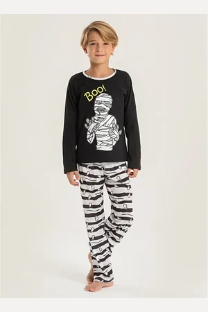 Molekada Pijama Longo Menino Blusa e Calça Mumia