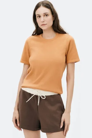 Hering Blusa Feminina Manga Curta Em tricô
