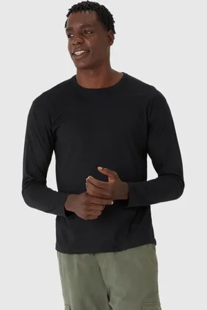 Malwee Camiseta Básica Masculina Manga Longa Em Meia Malha