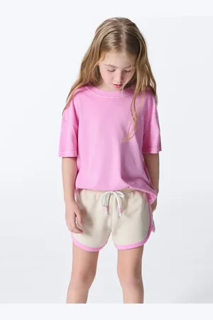 Hering Infantil - Blusa Menina Decote Em Ribana Oversized