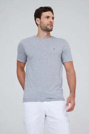 Traymon Camiseta Slim Gola Redonda Mescla