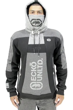 Ecko Blusa Moletom Masculina Máscara Canguru /Preto