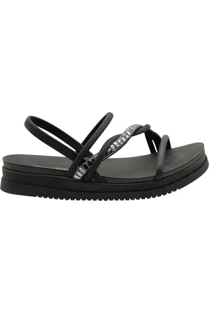 MISSISSIPI Sandália Rives Flatform Tiras Pedraria/Brilho Feminina