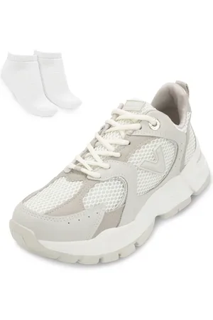 VIA MARTE Tênis Casual e Meia VM25-14001 -Prata