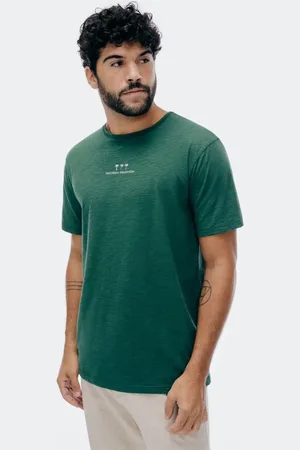 Hering Camiseta Masculina Em Malha Flamê Com Estampa