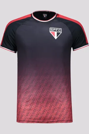 SPR Camisa São Paulo Hue Preta e Vermelha