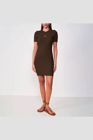 Colcci Vestido Curto Canelada Mini Flag In25 Feminino