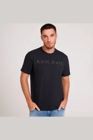 John John Camiseta Regular Glam Acqua In25 Masculino