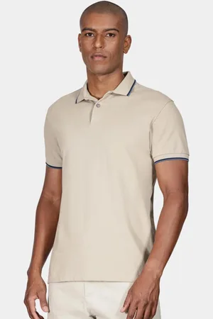 Aramis Camisa Polo Basic 4 Frisos Ou25 Bege Masculino