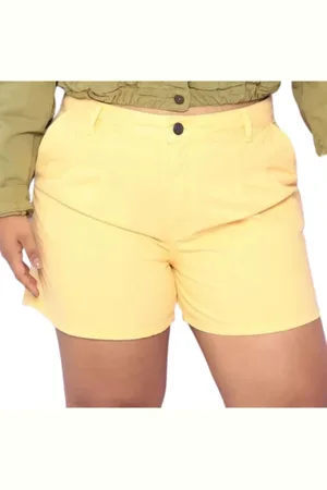 Razon Shorts Feminino Plus Size Baggy Com Pence