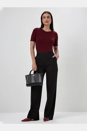 Principessa Calça Wide Leg de Alfaiataria Zenilda