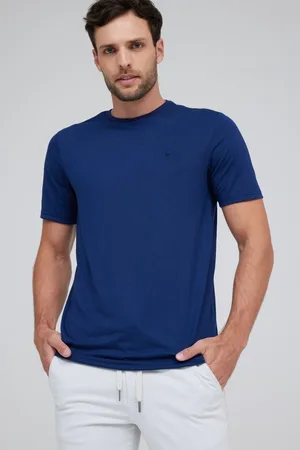 Traymon Camiseta Slim Gola Redonda Marinho
