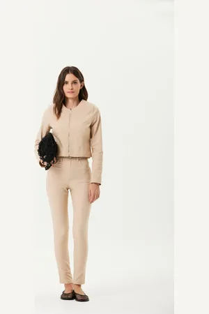 Traymon Calça Sarja Skinny Cintura Alta