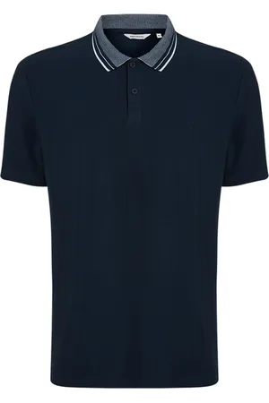 INDIVIDUAL SENTIMENTS Camisa Polo Maquinetada Ou25 Marinho Masculino