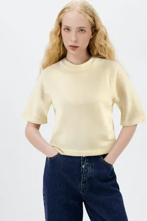 Hering Blusa Feminina Manga Curta Em Tricô