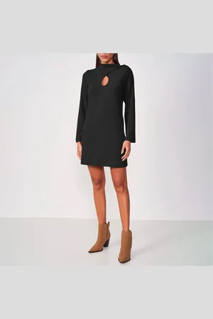 Colcci Vestido Curto Manga Longa In25 Feminino