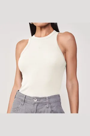 Colcci Regata Canelada In25 Off White Feminino