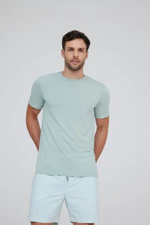 Traymon Camiseta Slim Gola Redonda Menta