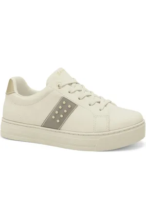 RAMARIM Tênis Feminino Sola Alta Off White 2593121-1